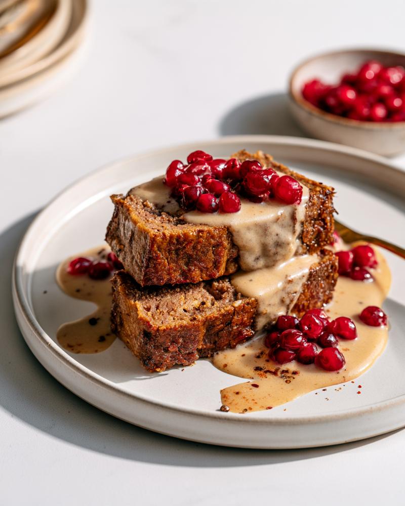 köttfärslimpa med gräddsås